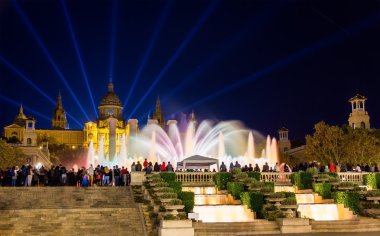 Montjuic Barcelona, İspanya sihirli Çeşmesi