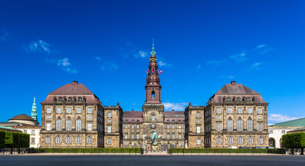Christiansborg Palace in Copenhagen, Denmark
