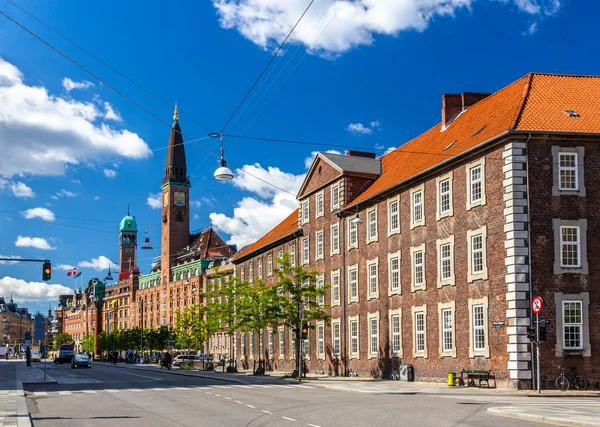 Budovy v centru města Kodaň, Dánsko — Stock fotografie