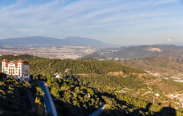 View from Tibidabo mountain - Barcelona, Spain — Stock Photo, Image