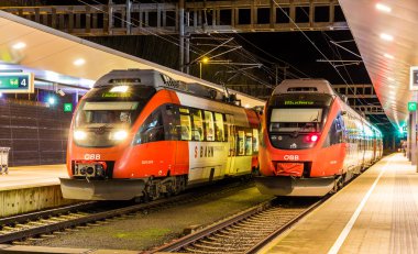 Feldkirch, Avusturya - 25 Aralık: Bombardier yetenekleri, bölgesel e