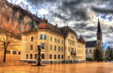 Government Building in Vaduz - Liechtenstein clipart