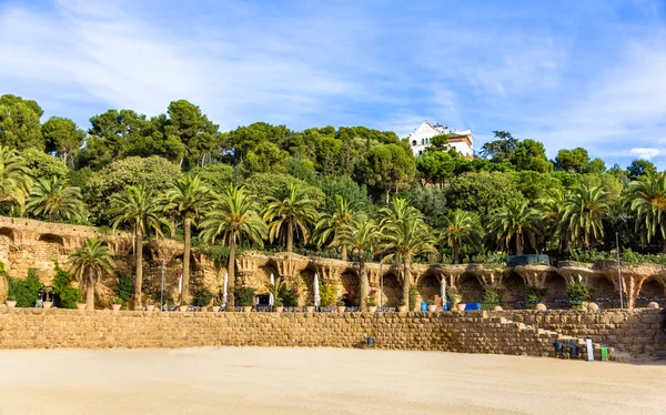 Square of Nature in the Park Guell - Barcelona, Spain — Stock Photo, Image