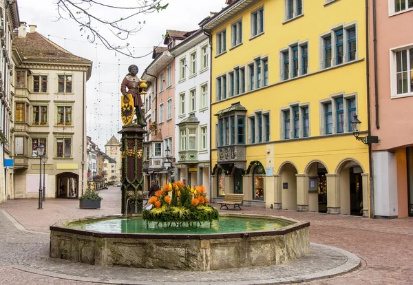 Une fontaine à Schaffhouse - Suisse — Photo