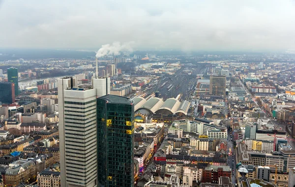 Pohled na frankfurt am main - Hesensko, Německo — Stock fotografie