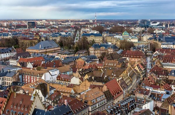Strazburg görünümünden katedral çatısı — Stok fotoğraf