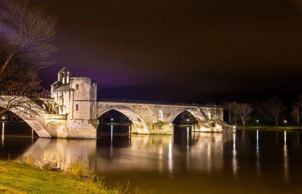 Pont Saint-Benezet em Avignon, Património Mundial da França — Fotografia de Stock