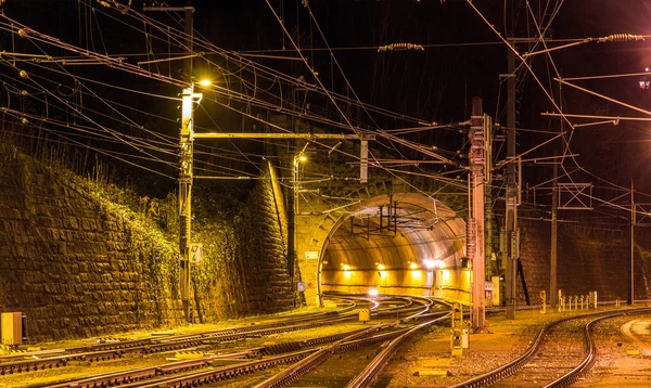 Feldkirch - Avusturya Schattenburg demiryolu tüneli — Stok fotoğraf