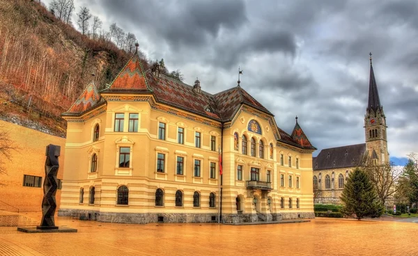 Government Building in Vaduz - Liechtenstein — Stock Photo, Image