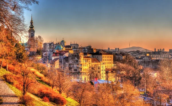 Vista del centro de Belgrado - Serbia — Foto de Stock