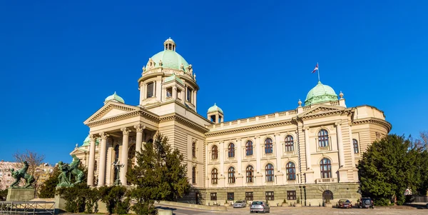 Палата Национального собрания Сербии в Белграде — стоковое фото