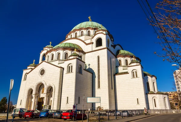 Kirche des heiligen sava in belgrad - serbien — Stockfoto