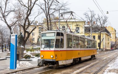 Tramvay Patrik Evtimiy Meydanı Sofya - Bulgaristan
