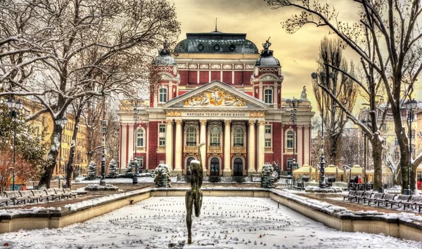 Teatro Nacional Ivan Vazov em Sófia - Bulgária — Fotografia de Stock