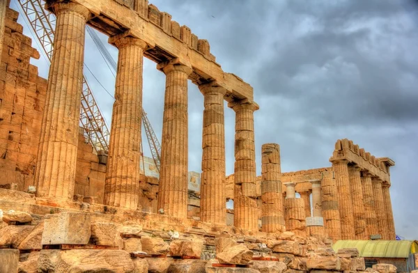 Ruins of the Parthenon in Athens - Greece — Stock Photo, Image