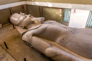 The Statue of Ramesses II (3200 year old) in Memphis - Egypt clipart