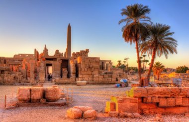 View of the Karnak Temple Complex in Luxor - Egypt clipart
