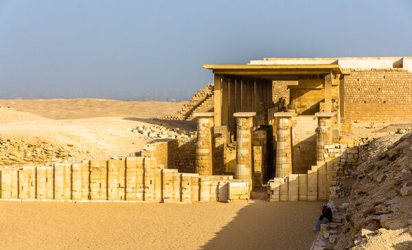Hypostyle hall at the Pyramid of Zoser - Saqqara, Egypt