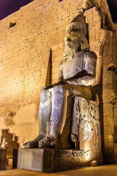 Ancient statue in Luxor temple - Egypt — Stock Photo, Image