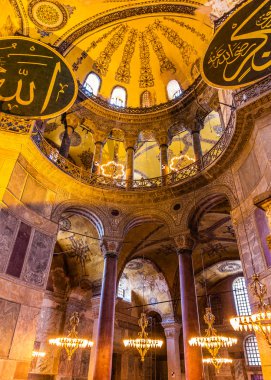 Istanbul, Türkiye - 6 Ocak: İç Ayasofya Müzesi