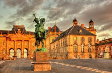 Monument to Lasalle in front of the castle of Luneville - Lorrai clipart