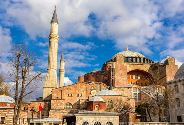 Pemandangan Hagia Sophia (Kebijaksanaan Suci) - Istanbul, Turki — Stok Foto