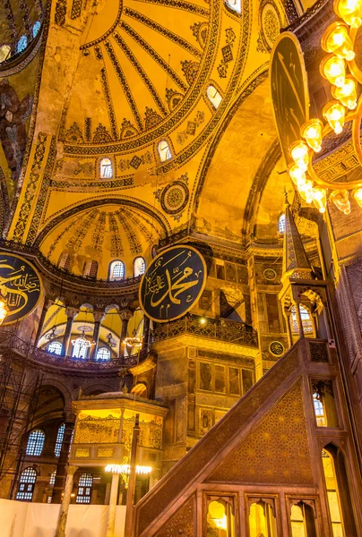 Istanbul, Türkiye - 6 Ocak: İç Ayasofya Müzesi