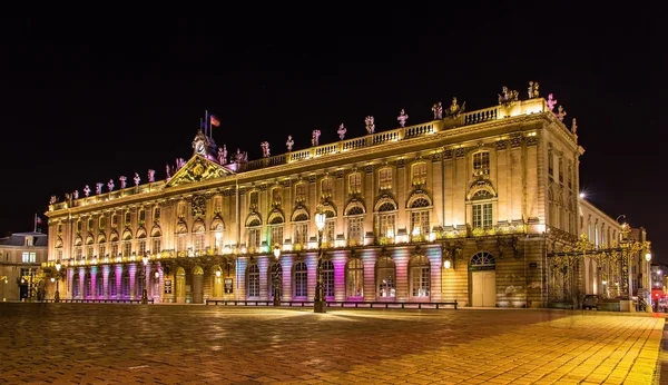 O Hotel de Ville (Câmara Municipal), também conhecido como Palais de Stanisla — Fotografia de Stock