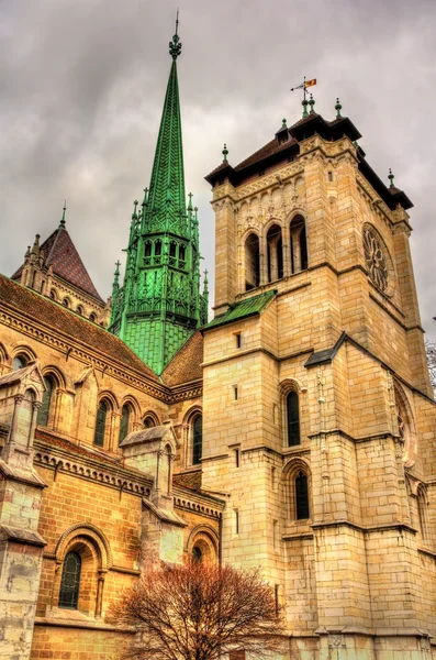 St. Pierre katedralen i Geneve i Schweiz — Stockfoto