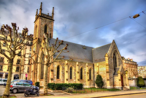 Английская церковь Святой Троицы в Женеве, Швейцария — стоковое фото