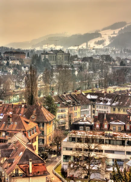 Edificios en el casco antiguo de Berna - Suiza — Foto de Stock
