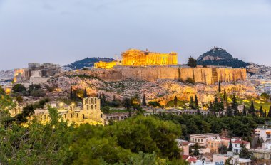 View of the Acropolis of Athens - Greece clipart