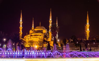 Görünümü Sultan Ahmed Camii de Istanbul - Türkiye
