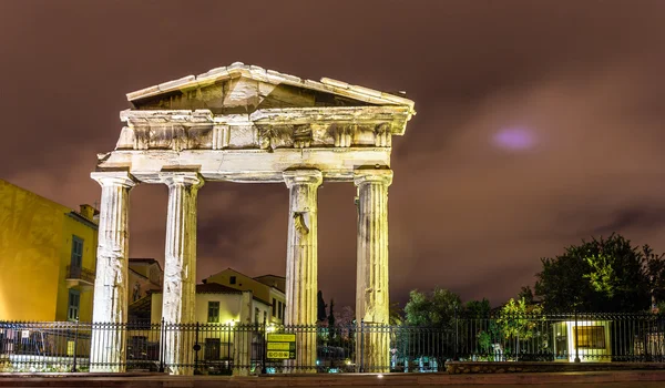 Kütüphanede Hadrian Atina - Yunanistan'ın girişine — Stok fotoğraf