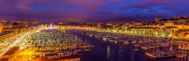 Marsilya, Fransa Vieux port (eski liman) görünümünü