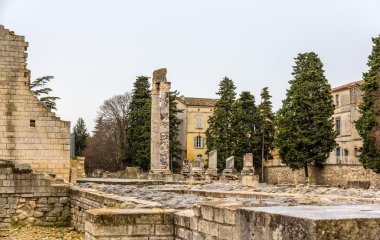 Arles - Unesco mirası Fransa Roma Tiyatrosu kalıntıları