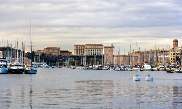 Pohled na starý přístav Marseille - Francie — Stock fotografie