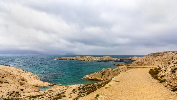 Pomegues island in Marseille, former military zone — Stock Photo, Image