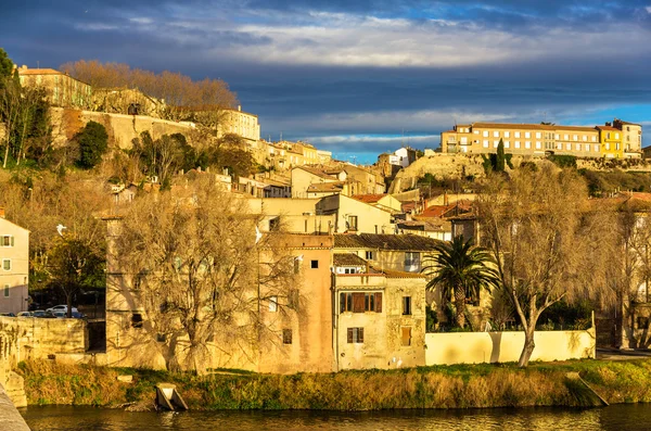 Widok na Stare Miasto Beziers - Francja — Zdjęcie stockowe