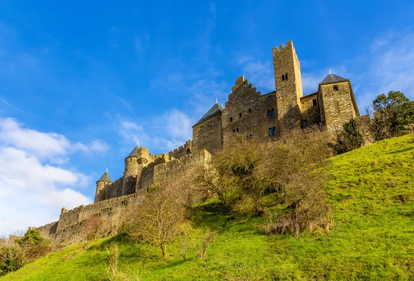 Stadtmauern von carcassonne - frankreich, languedoc-roussillon — Stockfoto