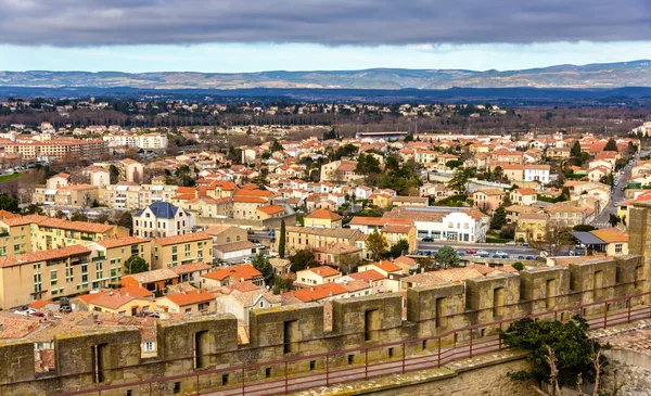 Vista de Carcasona desde la fortaleza - Languedoc, Francia — Foto de Stock