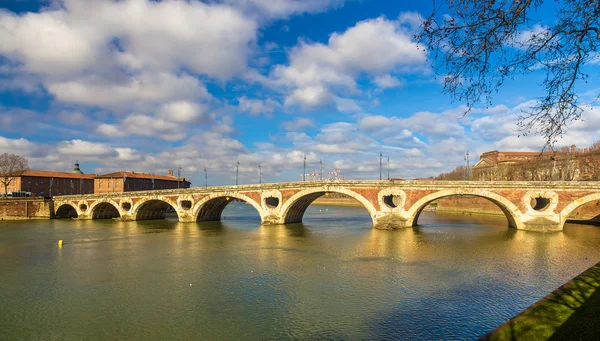 Pont Neuf, most w Tuluzie - Francja — Zdjęcie stockowe