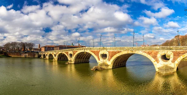 Pont Neuf, most w Tuluzie - Francja — Zdjęcie stockowe