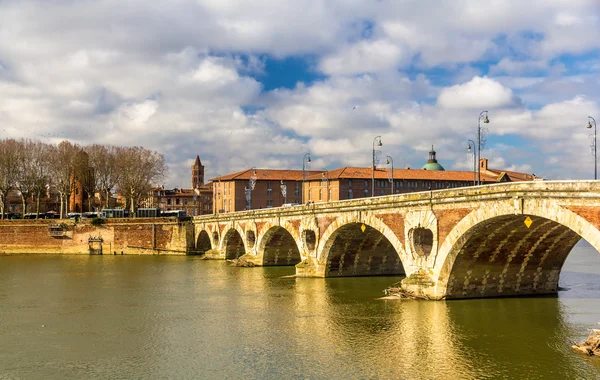 Pont Neuf, most w Tuluzie - Francja — Zdjęcie stockowe