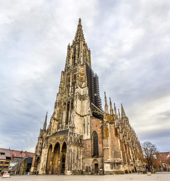 Pohled na katedrálu - Německo, ulm Bádensko Württembersko — Stock fotografie