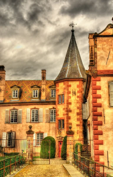 프랑스 귀족의 대저택 d'Osthoffen, 알자스, 프랑스에서에서 중세 성 — 스톡 사진
