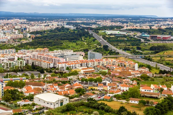 View of Almada city near Lisbon - Portugal — Stock Photo, Image