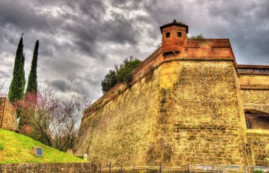 Walls of the Forte di Belvedere in Florence - Italy clipart