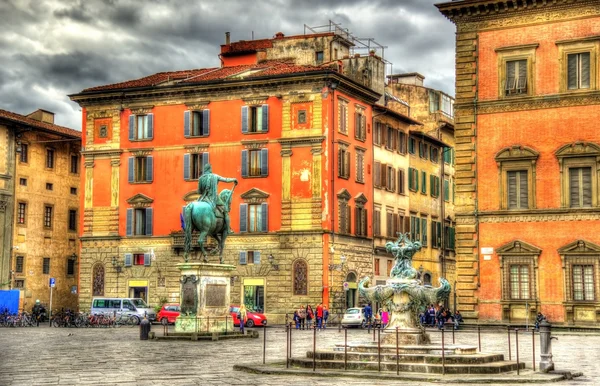 Platz santissima annunziata in florenz - italien — Stockfoto