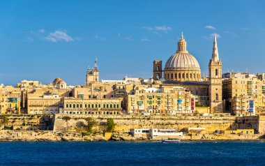 Valletta, Malta başkenti görünümünü
